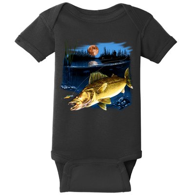 Walleye Moon Light Baby Bodysuit