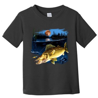 Walleye Moon Light Toddler T-Shirt
