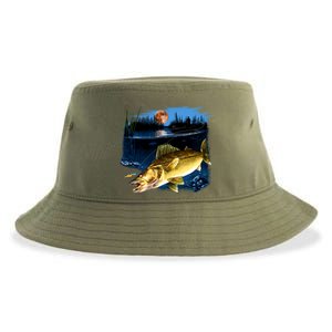 Walleye Moon Light Sustainable Bucket Hat