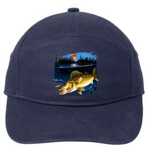 Walleye Moon Light 7-Panel Snapback Hat