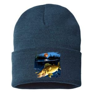 Walleye Moon Light Sustainable Knit Beanie