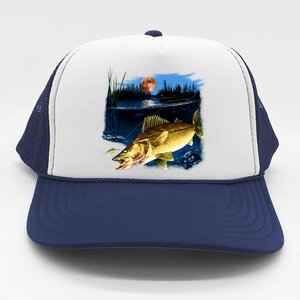 Walleye Moon Light Trucker Hat