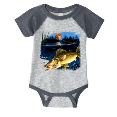 Walleye Moon Light Infant Baby Jersey Bodysuit