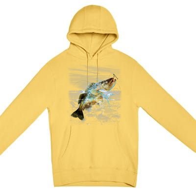 Walleye Wilderness - Fishing Premium Pullover Hoodie