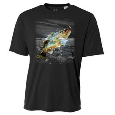 Walleye Wilderness - Fishing Cooling Performance Crew T-Shirt