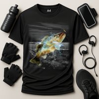 Walleye Wilderness - Fishing Cooling Performance Crew T-Shirt
