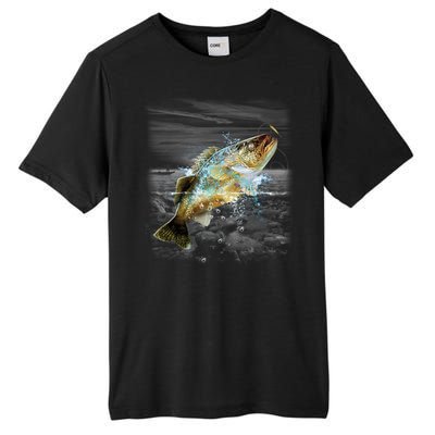 Walleye Wilderness - Fishing Tall Fusion ChromaSoft Performance T-Shirt