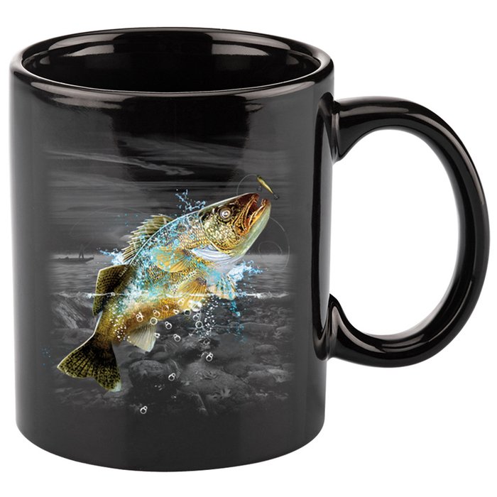 Walleye Wilderness - Fishing 11oz C Handle Ceramic Mug