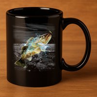Walleye Wilderness - Fishing 11oz C Handle Ceramic Mug
