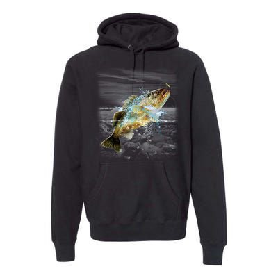 Walleye Wilderness - Fishing Premium Hoodie