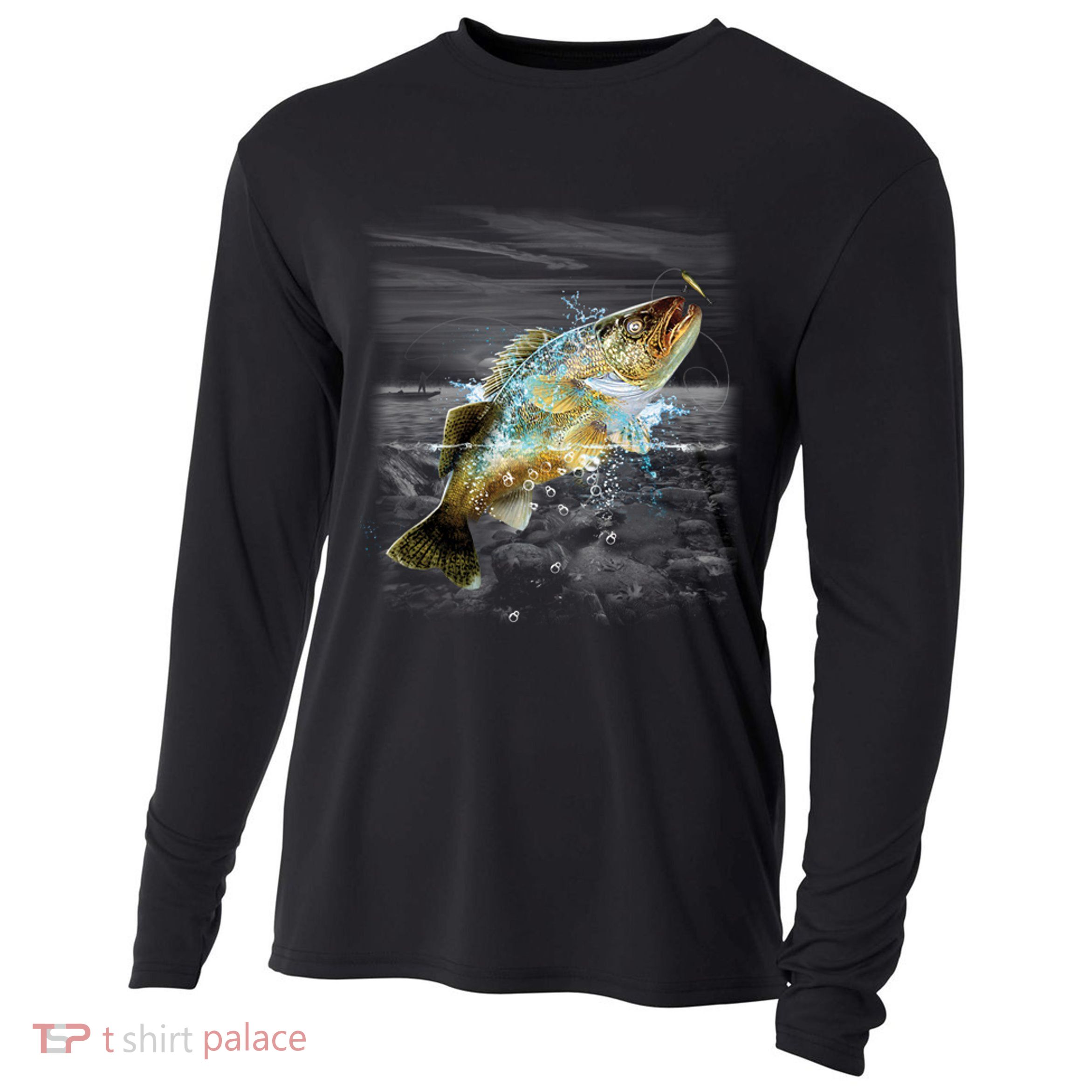 Walleye Wilderness - Fishing Cooling Performance Long Sleeve Crew