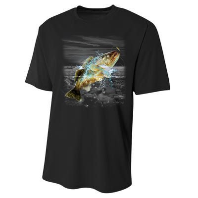 Walleye Wilderness - Fishing Performance Sprint T-Shirt