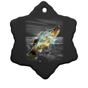 Walleye Wilderness - Fishing Ceramic Star Ornament