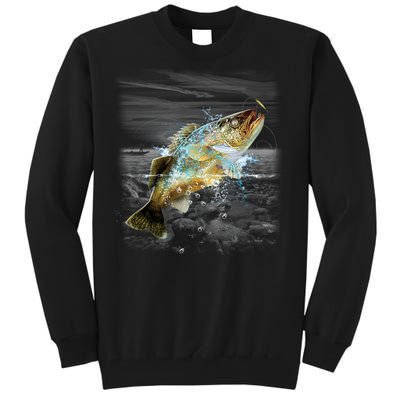 Walleye Wilderness - Fishing Tall Sweatshirt