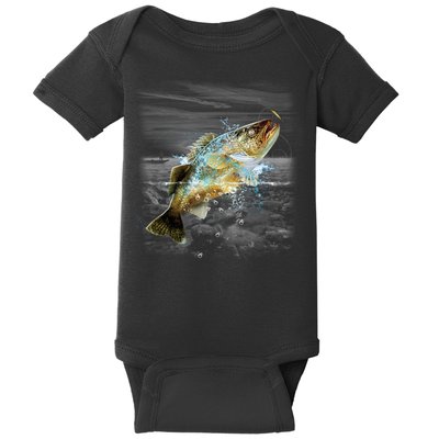 Walleye Wilderness - Fishing Baby Bodysuit