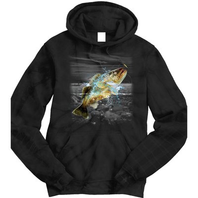 Walleye Wilderness - Fishing Tie Dye Hoodie