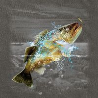 Walleye Wilderness - Fishing Cotton Canvas Backpack