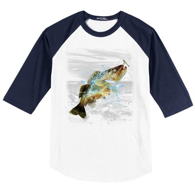 Walleye Wilderness - Fishing Baseball Sleeve Shirt