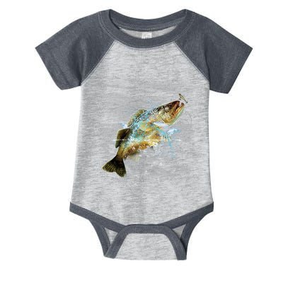 Walleye Wilderness - Fishing Infant Baby Jersey Bodysuit