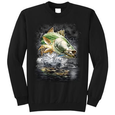 Walleye Wilderness - Fishing Jumping Fish Sweatshirt