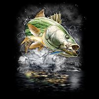 Walleye Wilderness - Fishing Jumping Fish Baby Bodysuit