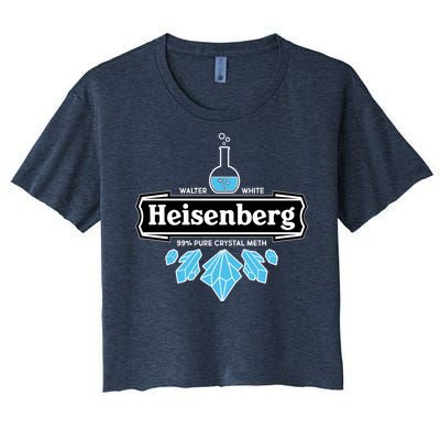 Walter White Heisenberg Beer Chemist Women's Crop Top Tee