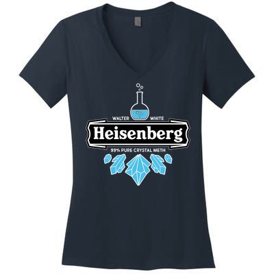 Walter White Heisenberg Beer Chemist Women's V-Neck T-Shirt