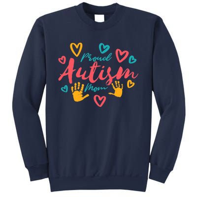 Wo Autism Mom Proud Autistic Pride Awareness Day Month Asperger Sweatshirt