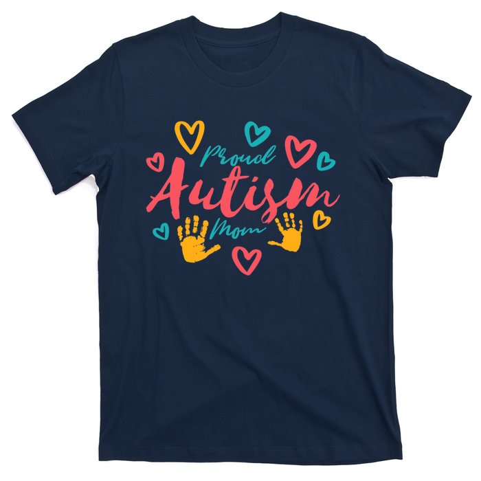 Wo Autism Mom Proud Autistic Pride Awareness Day Month Asperger T-Shirt