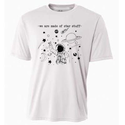 We Are Made Star Stuff Spaceman Astronomy Astronaut Present Cooling Performance Crew T-Shirt