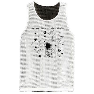 We Are Made Star Stuff Spaceman Astronomy Astronaut Present Mesh Reversible Basketball Jersey Tank