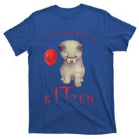 We All Meow Down Here Cat Kitten Clown Halloween Scary Cat T-Shirt