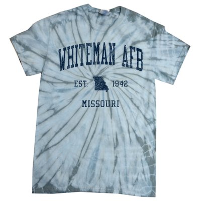 Whiteman Afb Mo Vintage Athletic Sports Tie-Dye T-Shirt