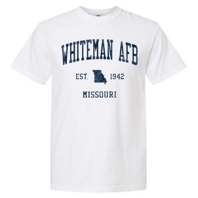 Whiteman Afb Mo Vintage Athletic Sports Garment-Dyed Heavyweight T-Shirt