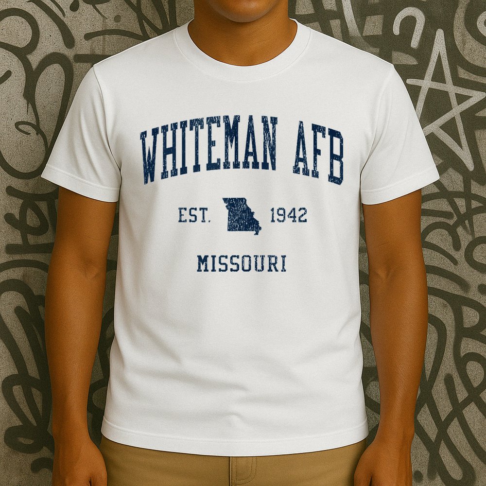 Whiteman Afb Mo Vintage Athletic Sports T-Shirt