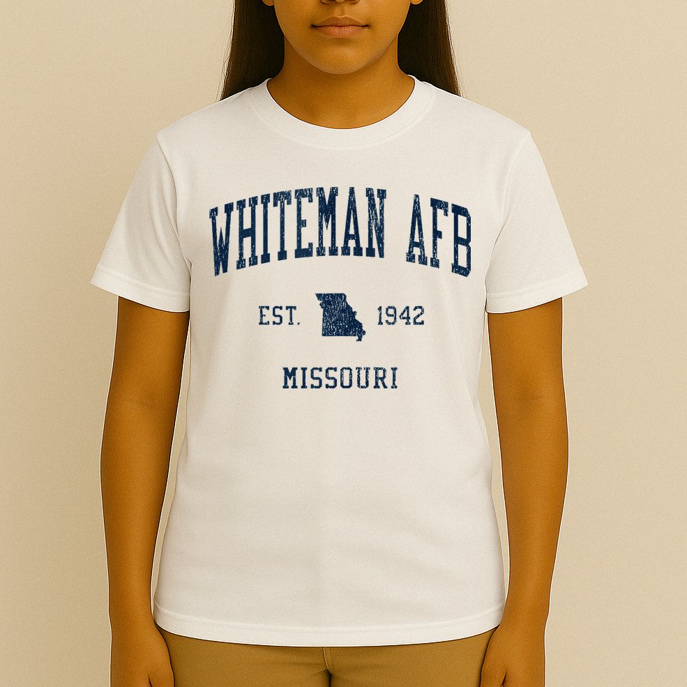 Whiteman Afb Mo Vintage Athletic Sports T-Shirt