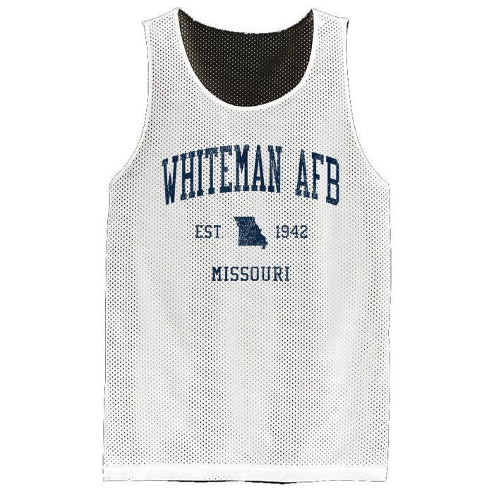 Whiteman Afb Mo Vintage Athletic Sports Mesh Reversible Basketball Jersey Tank