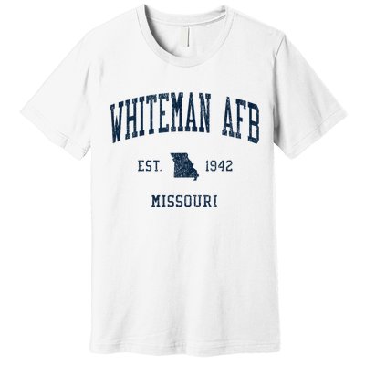 Whiteman Afb Mo Vintage Athletic Sports Premium T-Shirt