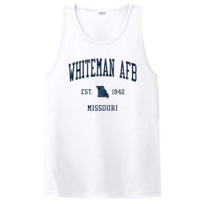 Whiteman Afb Mo Vintage Athletic Sports PosiCharge Competitor Tank