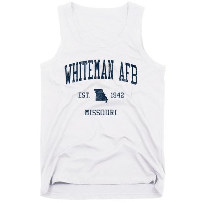 Whiteman Afb Mo Vintage Athletic Sports Tank Top