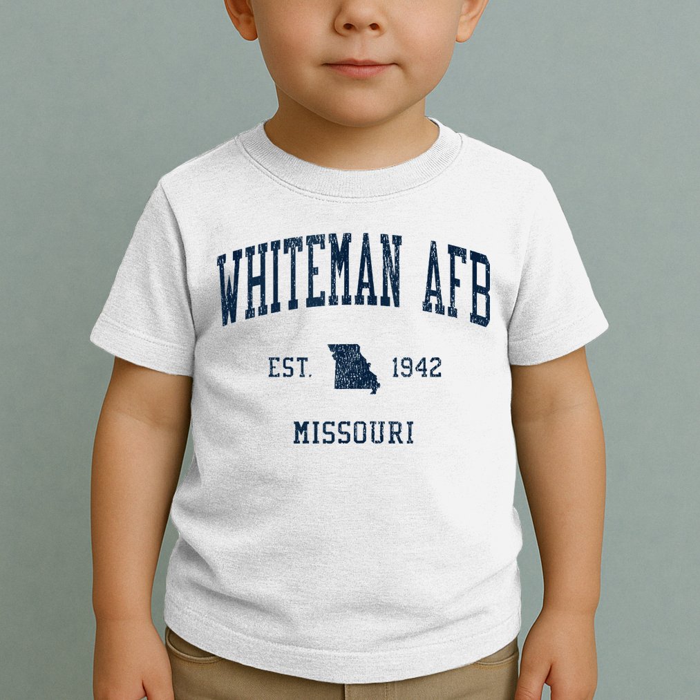 Whiteman Afb Mo Vintage Athletic Sports Toddler T-Shirt