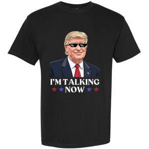 Wait A Minute Im Talking Trump Debate 2024 Sound Familiar Garment-Dyed Heavyweight T-Shirt