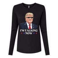 Wait A Minute Im Talking Trump Debate 2024 Sound Familiar Womens Cotton Relaxed Long Sleeve T-Shirt