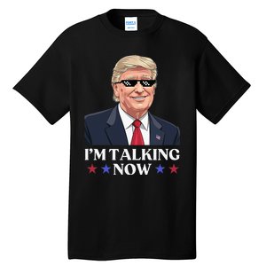 Wait A Minute Im Talking Trump Debate 2024 Sound Familiar Tall T-Shirt