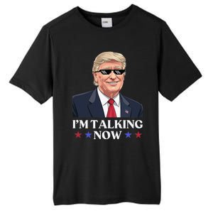 Wait A Minute Im Talking Trump Debate 2024 Sound Familiar Tall Fusion ChromaSoft Performance T-Shirt