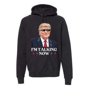 Wait A Minute Im Talking Trump Debate 2024 Sound Familiar Premium Hoodie