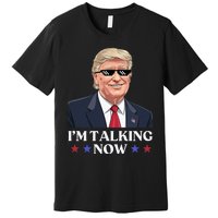 Wait A Minute Im Talking Trump Debate 2024 Sound Familiar Premium T-Shirt