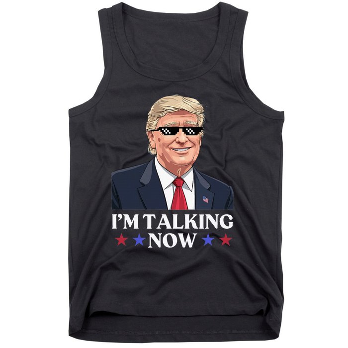 Wait A Minute Im Talking Trump Debate 2024 Sound Familiar Tank Top