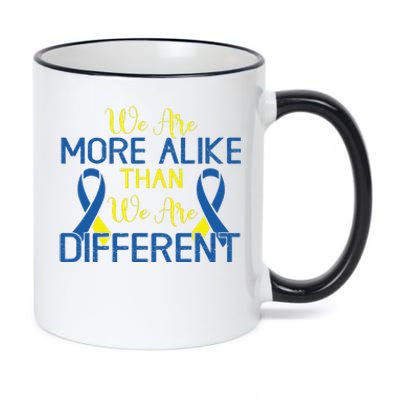 We Are More Alike Than Different Autism 11oz Black Color Changing Mug