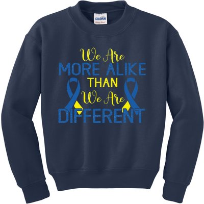 We Are More Alike Than Different Autism Kids Sweatshirt